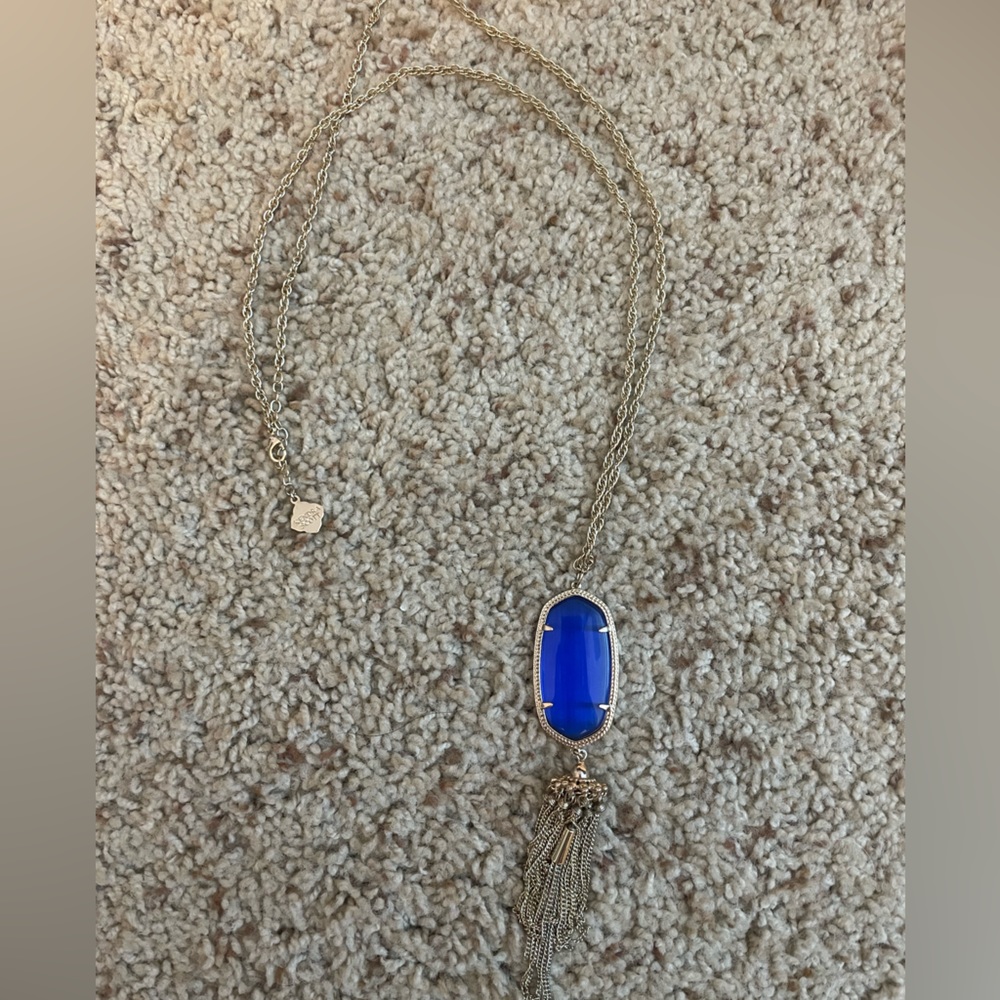 Kendra Scott Blue and Gold Necklace